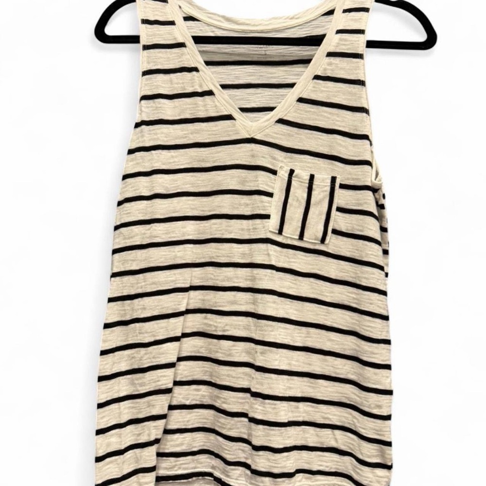 a.n.a Small Striped Pocket Top